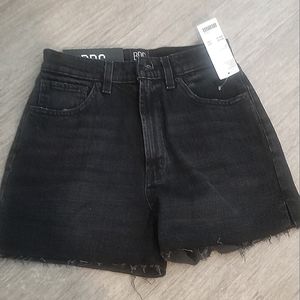 New Urban Outfitters BDG Black Girlfriend Hight Rise Jean Shorts